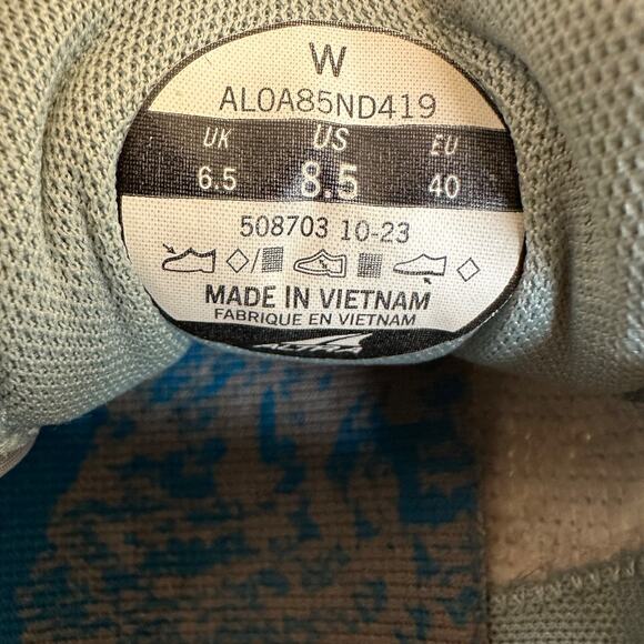 Altra Lone Peak 8 Women’s Trail Running Shoes Blue Gray Size 8.5 Excellent - Picture 9 of 9